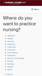 Mobile Screenshot of nursinglicensemap.com